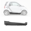 Moulure porte avant droit pour SMART FORTWO, 2007-2011, noire, baguette, Neuve