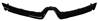 Enjoliveur grille de calandre supérieure pour RENAULT CLIO IV phase 1, 2012-2016, moulure noire brillant, Neuve