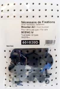 Kit de fixation assemblage Pare chocs avant pour RENAULT SCENIC IV depuis 2016 tous modèles, Neuf