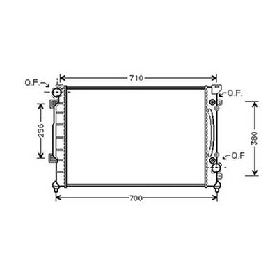 Radiateur de refroidissement moteur pour AUDI A6 II ph.1 1997-2001, OEM: 4B0121251A, Neuf