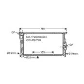 Radiateur de refroidissement moteur pour BMW Serie 3 E92/E93 COUPÉ/CABRIO depuis 2006, OEM: 17117547059, Neuf