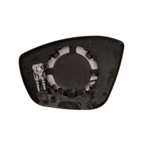 Verre de rétroviseur droit pour PEUGEOT 208 II phase 2 depuis 2023, convexe, dégivrant, chromé, Neuf