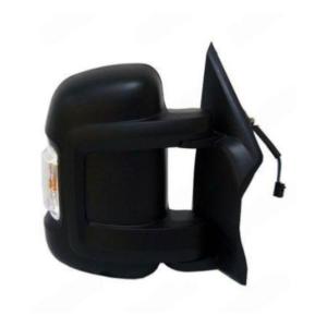 Rétroviseur droit pour PEUGEOT BOXER II ph.2 2014-2023, électrique, noir, chauffant, avec feu, avec ampoule (16W), avec BLIS, bras court, convexe, 10 PIN, Neuf