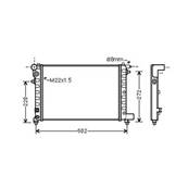 Radiateur de refroidissement moteur pour CITROËN SAXO 1999-2003, OEM: 1301VT, Neuf