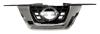 Grille de calandre radiateur pour NISSAN JUKE I phase 2 depuis 05/2014, sans logo, trou de Camra, Noire avec moulure chrome, Neuve
