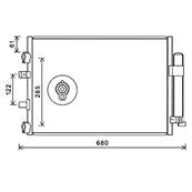 Condenseur de Climatisation pour FORD C-MAX 2010-2015, OEM: 1684942, Neuf