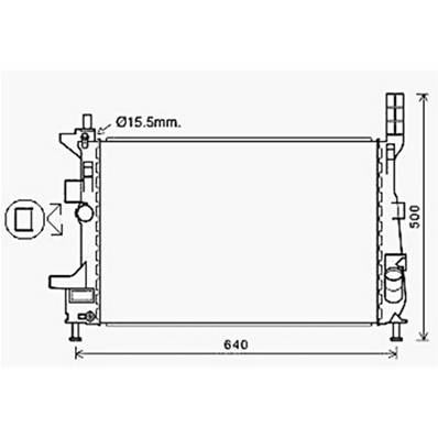 Radiateur de refroidissement moteur pour FORD FOCUS III ph.1 2011-2014, OEM: 1766348, Neuf