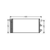 Condenseur de Climatisation pour FIAT PANDA II ph.1 2003-2012, OEM: 51782753, Neuf