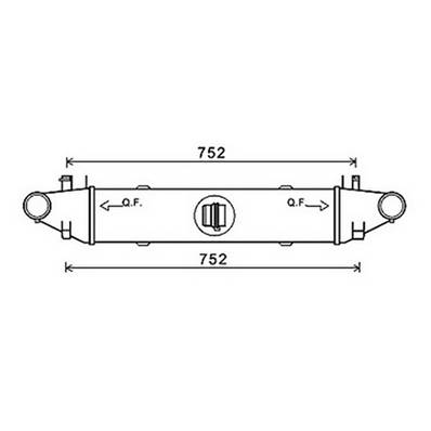 Intercooler pour MERCEDES CLASSE E 2009-2012 (W212), OEM: 2045000000, Neuf
