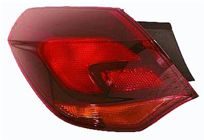 Feu arrière gauche pour OPEL ASTRA J 2010-2012, Rouge foncé, Extérieure, Mod. 5 portes, Neuf