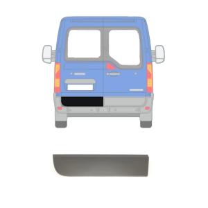 Moulure baguette arrière sur porte arrière gauche pour RENAULT MASTER III phase 3, depuis 2019, Noire 87 cm, Neuve