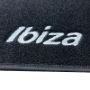 Kit 4 Tapis de sol Auto pour SEAT IBIZA de 2008 à 2017 (6J), sigle IBIZA, avec CLIPS, Neuf