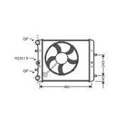 Radiateur de refroidissement moteur pour SEAT IBIZA IV ph.1 2008-2012, OEM: 6Q0121201BT, Neuf