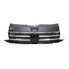 Grille calandre centrale supérieure pour VOLKSWAGEN TRANSPORTER T6 phase 1, 2015-2019, noire, moulures chromées, Neuve