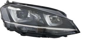 Phare avant droit pour VOLKSWAGEN GOLF VII phase 1 du 2012 au 2016, bixeno dbl+led, avec moteur, Mod. VALEO, Neuf