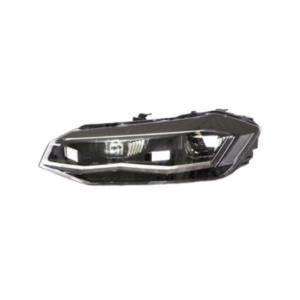 Phare gauche pour VOLKSWAGEN POLO VI phase 1 2017-2021, électrique, moteur, sans unité de contrôle, bord chromé, full LED, montage Valeo, Neuf