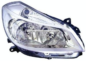 Phare Optique avant droit pour RENAULT CLIO 3 phase 1 H7+H7 Chrome de 2005 à 2009