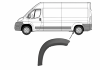 Embout - Tour d'aile arrière gauche pour FIAT DUCATO III phase 2, 2014-2023, mod. 250, grise foncée, Neuf