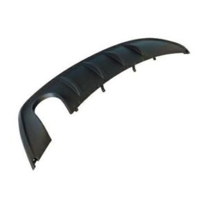 Spoiler de pare-chocs arrière pour ALFA ROMEO GIULIETTA depuis 2016, noir, avec sortie à échappement unique, avec profil argenté, Neuf