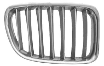 Grille de radiateur avant droite pour BMW X1 E84 ph. 1 2009-2012, chromé titane, Neuve