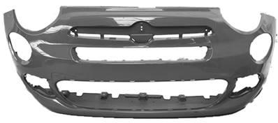 Pare chocs avant pour FIAT 500X 2015-2018, Modèle City Look, Neuf à peindre