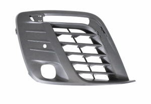 Grille pare-chocs droite pour PEUGEOT EXPERT III TRAVELLER 2016-2023, noire, Mod. TRAVELLER avec trous PDC, Neuve