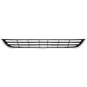Grille calandre inférieure pour FORD FIESTA VI ph.2 , 2013-2016, noire & chromée, pare chocs avant