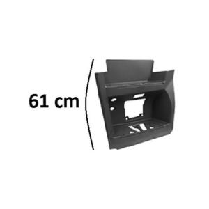 Marchepied gauche pour MERCEDES ACTROS MP4 WIDE CAB de 2011 à 2021, peint en gris,  hauteur : 61 cm, Neuf