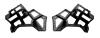 Kit droit/gauche support extérieur pare chocs arrière pour PEUGEOT 308 II phase 1, 2013-2017, modèle 5 portes, Neuf