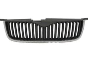Grille radiateur pour SKODA SUPERB II phase 1, noir, cadre chromee, 2008-2012, Neuf