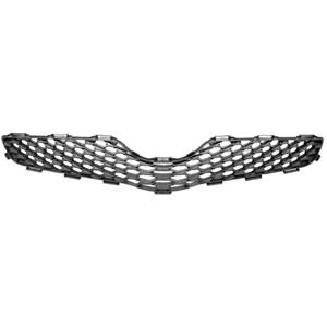 Grille de calandre supérieure pour TOYOTA YARIS II phase 2, 2009-2011, noire, pare chocs avant