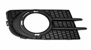 Grille de pare-chocs avant droit pour VOLKSWAGEN TIGUAN I phase 2 2011-2015, noire, avec emplacement antibrouillard, avec contour chromé, modèle Sport, Neuve