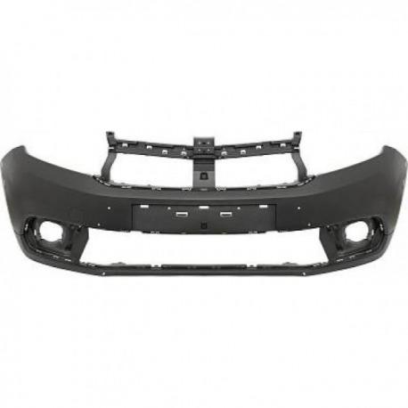 Pare-chocs avant pour DACIA SANDERO STEPWAY II phase 2 du 11/2016 au 12/2020, noir, surface lisse, Neuf à peindre