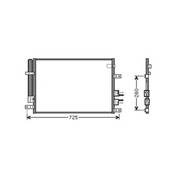 Condenseur de Climatisation pour ALFA ROMEO 159 depuis 2005, OEM: 50507287, Neuf