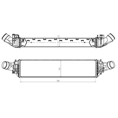 Intercooler pour AUDI A6 IV ph.2 2014-2016, OEM: 4G0145805L, Neuf
