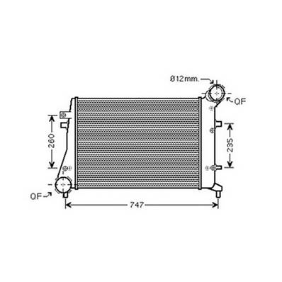 Intercooler pour AUDI A3 3/5 Portes 2003-2008, OEM: 1K0145803F, Neuf