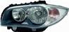 Phare Optique avant gauche gris fonc pour BMW SERIE 1 E87 modle 2007, H7+H7, Neuf