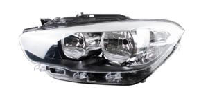 Phare optique avant gauche à LED pour BMW Serie 1 F20-F21 2015-2019, H7+H7, corps noir, Neuf