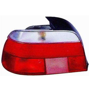 Feu arrière gauche pour BMW Serie 5 E39 1995-2003, Rouge/Blanc, Mod. 4 portes, Neuf