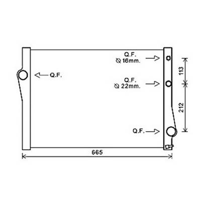 Radiateur de refroidissement moteur pour BMW X5 E70 2007-2010, OEM: 17117533472, Neuf