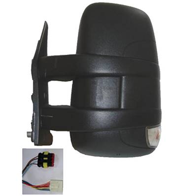 Rétroviseur gauche électrique pour IVECO DAILY, 2011-2014, (bras court), Noir, dégivrant, Neuf