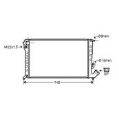 Radiateur de refroidissement moteur pour CITROËN XSARA ph.1 1997-2000, OEM: 133041, Neuf