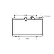 Radiateur de refroidissement moteur pour CITROËN C5 II ph.1 2008-2010, OEM: 1330P1, Neuf