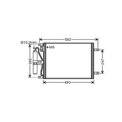 Condenseur de Climatisation pour NISSAN MICRA III (K12) ph.1 2003-2005, OEM: 921009U20B, Neuf