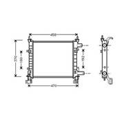 Radiateur de refroidissement moteur pour FORD KA 1996-2002, OEM: 1025533, Neuf