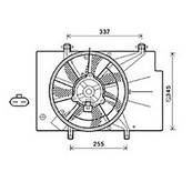 Ventilateur Radiateur moteur pour FORD FIESTA Mk6 ph.2 2013-2016, OEM: 1525897, Neuf