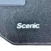 Kit 4 Tapis de sol Auto pour RENAULT SCENIC de 2003 à 2009, avec sigle SCENIC, sans CLIPS, Neuf