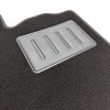 Kit 2 Tapis de sol Auto pour SMART FORTWO (W450) de 1998 à 2006, sigle SMART, moquette noire, Neuf