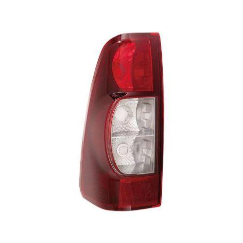 Feu arrière gauche extérieur pour ISUZU D-MAX I phase 1 2007-2011, sans porte-lampe, rouge/blanc, fumée, Neuf