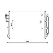 Condenseur de Climatisation pour LAND ROVER Range Rover SPORT LR320 2005-2009, OEM: JRB500040, Neuf